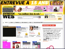 Aper�u du site Entrevue Web - le web du magazine Entrevue, actu t�l� et people