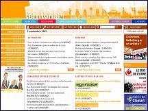 Aperu du site Territorial.fr - portail des collectivits locales et territoriales
