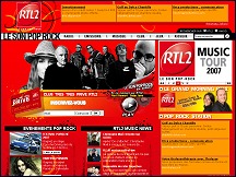 Aperu du site RTL2 - radio franaise musicale pop rock