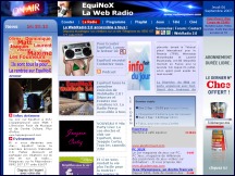 Aperu du site EquiNoX - la web radio 2.0 : proposez vos crations musicales