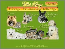 Aperu du site Clos Lucy - levage canin, pension canine dans l'Ain