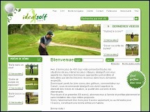 Aperu du site Idal Golf - cours de golf en ligne