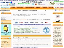 Aperu du site Cartouches-en-stock.com - vente en ligne de cartouches d'encre compatibles