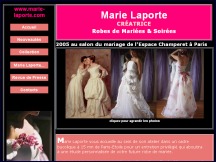 Aperu du site Marie Laporte - robes de maries et robes de soire sur mesure