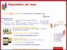 Aperçu du site Vignobles du Sud - vente de vins en ligne, Rhône, Luberon, Tricastin