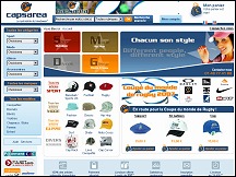 Aper�u du site Capsarea - vente de casquettes, bonnets, b�rets, chapeaux