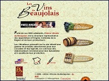 Aperu du site Les Vins du Beaujolais - appelations, caves, vignerons, vente en ligne