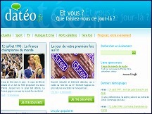Aper�u du site Dateo - les grandes dates de l'histoire et de votre vie