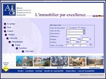 Aperu du site AICI - Agence Internationale de Commercialisation Immobilire
