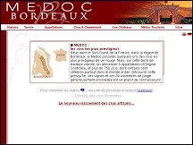 Aperu du site Medoc-wines.com - tout sur les vins du Mdoc