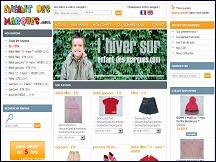 Aper�u du site Enfant des Marques - v�tements de grandes marques pour les enfants