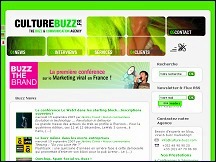 Aperu du site Culture Buzz - agence internationale de marketing viral
