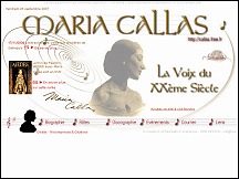 Aperu du site Maria Callas