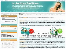 Aper�u du site Di�tiWeek - programme minceur, solutions r�gime alimentaire