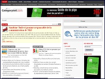 Aper�u du site Categorynet - portail presse et relations presse
