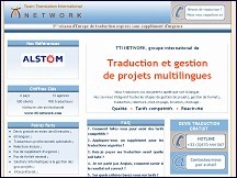 Aperu du site TTI Network- traduction professionnelle et gestion de projets, devis gratuit