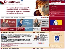 Aperçu du site Divorce.fr - portail pour tout savoir sur le divorce