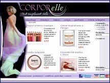 Aperçu du site Corporelle - produits de beauté à petits prix