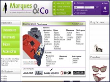 Aperu du site Marques & Co - grandes marques, vtements homme et femme  prix discount