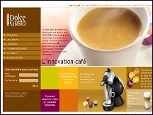 Aperu du site Club Nescaf Dolce Gusto - vente de capsules de caf Dolce Gusto