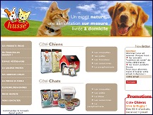 Aperu du site Husse - aliments pour chiens et chats