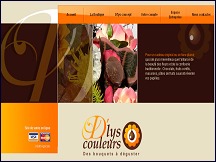 Aperçu du site D'lys Couleurs - bouquets à déguster, fleurs et chocolats