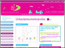 Aperu du site Lili Pouce - stickers dcoratifs pour chambres d'enfants