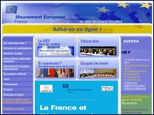 Aperu du site Mouvement Europen France