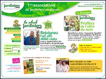 Aperçu du site Association des Jardiniers de France