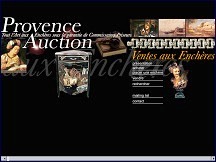 Aperu du site Provence Auction - maison de ventes aux enchres