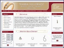 Aperçu du site Trabbia Vuillermoz - achat de bijoux, bijouterie joaillerie en ligne