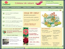 Aperçu du site Jardinerie Delbard - plantes, rosiers, fruitiers, bulbes, arbres, vivaces