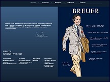 Aperu du site Breuer - prt--porter masculin de luxe