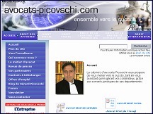 Aperçu du site Avocats Picovschi - cabinet d'Avocat à Paris, droit des affaires, fiscal