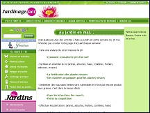 Aper�u du site Jardinage.net - fleurs, plantes et jardins
