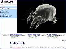 Aperu du site Acarien.net - informations sur les acariens et allergies aux acariens