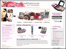 Aperu du site Maquillage Conseils - site consacr aux techniques de maquillage