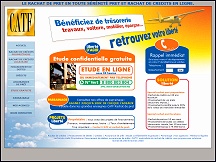 Aper�u du site CATF - sp�cialiste de rachat de cr�dits