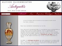 Aperu du site Olivier Bauermeister Antiquits