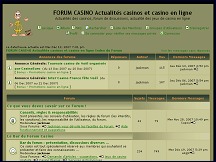 Aperçu du site Forum Casino - actualités casinos et casinos en ligne