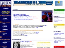 Aperçu du site Info Science - le quotidien scientifique en ligne