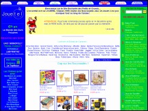 Aperu du site Jouetel - vente en ligne de jeux et jouets