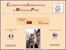 Aperu du site Conservatoire International de Musique de Paris