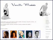 Aperu du site Vanilla Models - site de mannequins, figurants et artistes