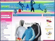 Aperçu du site Sport Destock - maillots de foot, maillots de rugby, chaussures de foot