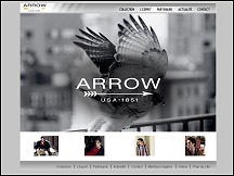 Aperu du site Arrow - chemises et vtements pour homme