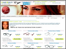 Aper�u du site Direct Optic - opticien en ligne, lunettes de vue moins cher