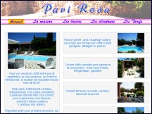 Aperu du site Pavi Rosa - location maison vacances en Ardche