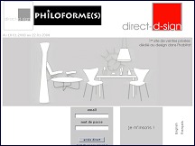 Aperu du site Direct-d-Sign - 1er site de ventes prives ddi au design et  la dco