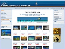 Aperu du site Tahitiposter.com - boutique de posters de Tahiti et ses les